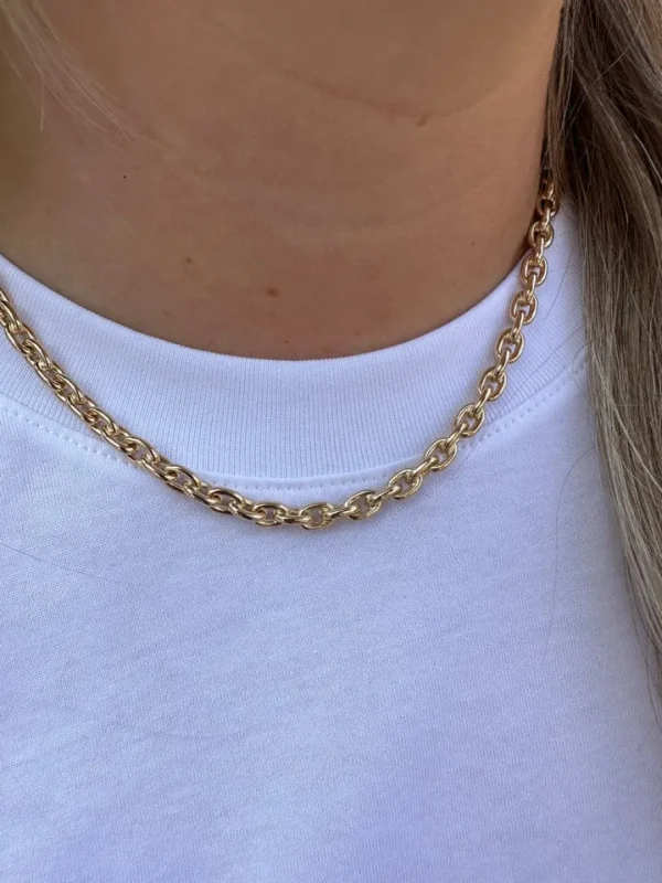 Guld collier*P. Hertz New