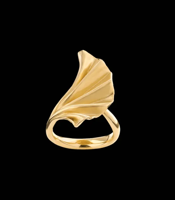 Plissé guldring*P. Hertz Fashion