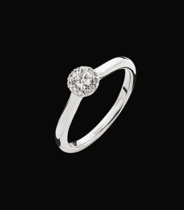 Ring med rund roset*P. Hertz Sale