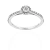 Ring med rund roset*P. Hertz Outlet