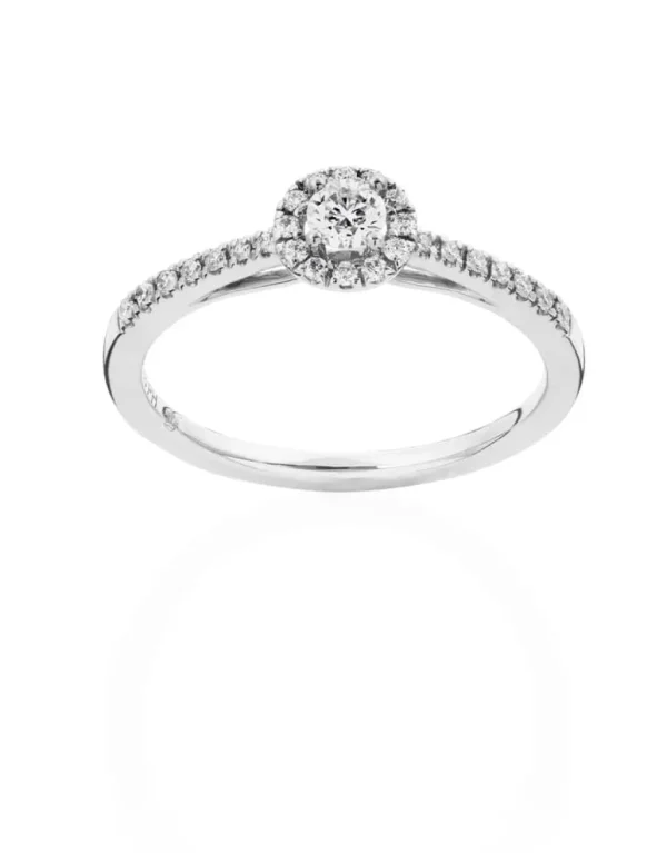 Ring med rund roset*P. Hertz Outlet