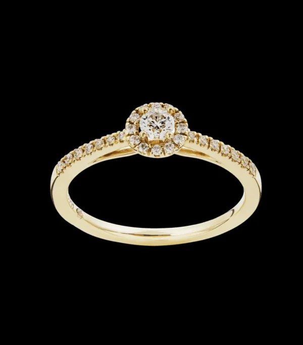 Ring med rund roset*P. Hertz Outlet