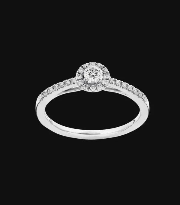 Ring med rund roset*P. Hertz Outlet
